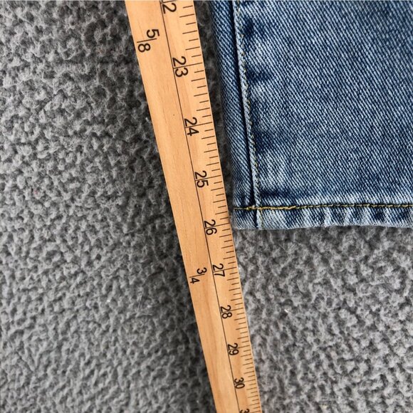 PacSun Jeans Womens 24 Blue High Rise Straight Distressed Light Wash Button Fly - Picture 10 of 12